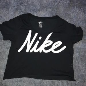 Nike crop top tee large